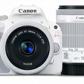 【中古】 Canon デジタル一眼レフカメラ EOS Kiss X7(ホワイト) ダブルレンズキット2 EF-S18-55mm F3.5-5.6 IS STM(ホワイト) EF40mm F2.8 STM(ホワイト) 付属 KISSX7WH-WLK2