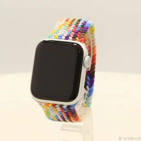 【中古】Apple(アップル) Apple Watch Series 6 GPS 40mm シルバーアルミニウムケース プライドエディションブレイデッドソロループ 【305-ud】