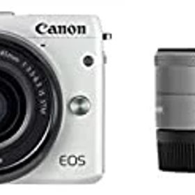 【中古-非常に良い】Canon ミラーレス一眼カメラ EOS M3 ダブルレンズキット(ホワイト) EF-M15-45mm F3.5-6.3 IS STM EF-M22mm F2 STM 付属 EOSM3WH-WLK2