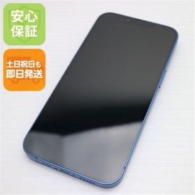 アイフォーン(iPhone)の超美品 SIMフリー iPhone13 128GB ブルー M777(スマートフォン本体)