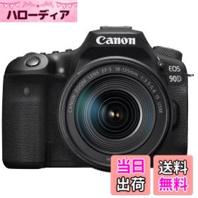 【送料無料】Canon デジタル一眼レフカメラ EOS 90D 色：ブラック、サイズ：18-135mmレンズキット