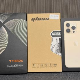 iPhone 13 Pro 256GB ゴールド本体 付属品、画面フィルム付