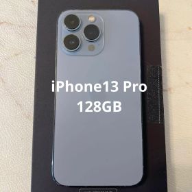 100% Apple iPhone 13 pro 128gb ブルー スマホ