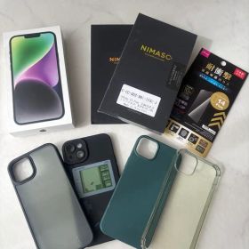 Apple iPhone 14Plus 256GBブラック 本体 ケース付き