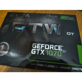 エイスース(ASUS)のEVGA GTX1070 FTW DT GDDR5 8GB(PCパーツ)