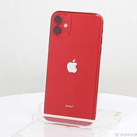 【中古】Apple(アップル) iPhone11 64GB プロダクトレッド MWLV2J／A SIMフリー【291-ud】
