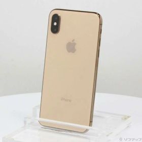 【中古】Apple(アップル) iPhoneXS 64GB ゴールド MTAY2J／A SoftBank 【377-ud】