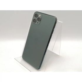 【中古】Apple au 【SIMロック解除済み】 iPhone 11 Pro Max 256GB ミッドナイトグリーン MWHM2J/A【高崎モントレー】保証期間1ヶ月【ランクC】