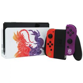 【Nintendo】任天堂『Nintendo Switch 有機ELモデル スカーレット・バイオレットエディション』HEG-S-KEAAA ゲーム機本体 1週間保証【中古】