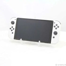 【中古】Nintendo(任天堂) Nintendo Switch 有機ELモデル Joy-Con(L)／(R) ホワイト 【377-ud】