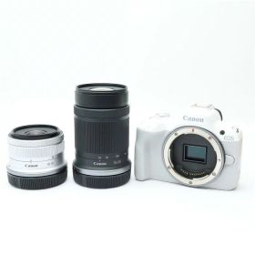 【中古】 《新同品》 Canon EOS R50 ダブルズームキット ホワイト [ デジタルカメラ ]