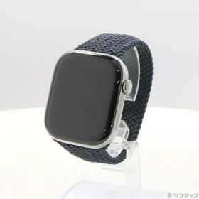 【中古】Apple(アップル) Apple Watch Series 10 GPS + Cellular 46mm ナチュラルチタニウムケース ミッドナイトブレイデッドソロループ 【377-ud】
