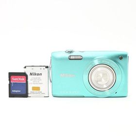 ＜良品＞ Nikon COOLPIX S3300 ミントグリーン｜デジタルカメラ(コンパクトデジタルカメラ)