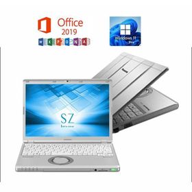 Panasonic Let's note CF-SZ6 シルバー Core i7 Microsoft Office 2019 16GB 512GB SSD 12.1型 Webカメラ Win 11 中古ノートパソコン 在宅 リモート 送料無料