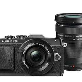 【中古】OLYMPUS PEN E-PL7 EZダブルズームキット ブラック ミラーレス一眼 E-PL7 EZ DZKIT BLK