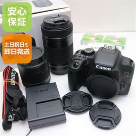 キヤノン(Canon)の新品同様 EOS Kiss X9i ダブルズームキット ブラック M222(デジタル一眼)