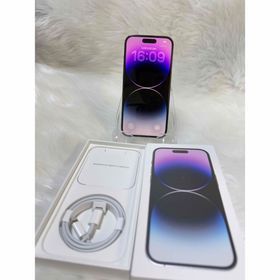 アイフォーン(iPhone)のiphone 14PRO ディープパープル256GB国内版 SIMフリー「美品」(スマートフォン本体)