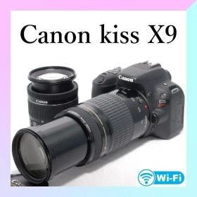 ✨Canon Kiss X9✨Wレンズ✨手ブレ補正&超望遠✨一眼レフカメラ
