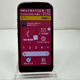 美品 NTT docomo らくらくスマートフォン F-52B ピンク