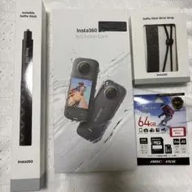 Insta360x3 本体 付属品 64GBSDカードセット