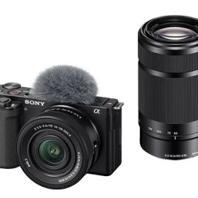 【送料無料】SONY(VAIO) ZV-E10X/B デジタル一眼カメラ α VLOGCAM ZV-E10 ダブルズームレンズキット ブラック【在庫目安:僅少】| カメラ ミラーレスデジタル一眼レフカメラ 一眼レフ カメラ デジタル一眼カメラ