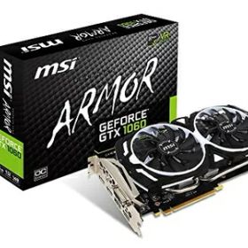 【中古】 MSI GeForce GTX 1060 ARMOR 6G OCV1 グラフィックボード VD6150