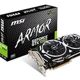 【中古】MSI Computer GTX 1060 ARMOR 6G OCV1 NVIDIA GeForce GDDR5 DVI/2HDMI/2DisplayPort PCI-Express Video Card [並行輸入品]