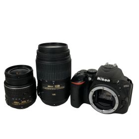 Nikon D5500 一眼レフカメラ 18-55mm 3.5-5.6 G VR 55-300mm 4.5-5.6G ED ダブルズームレンズキット 中古 Y10850178