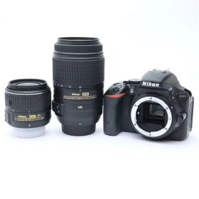 【中古】 《並品》 Nikon D5500 ダブルズームキット ブラック [ デジタルカメラ ]