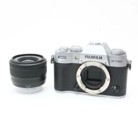 【中古】 《新同品》 FUJIFILM X-T50 XC15-45mmレンズキット シルバー [ デジタルカメラ ]