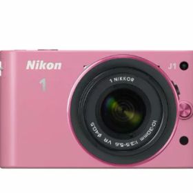 【中古】「非常に良い」Nikon ミラーレス一眼カメラ Nikon 1 (ニコンワン) J1 (ジェイワン) 標準ズームレンズキット ピンク N1 J1HLK PK