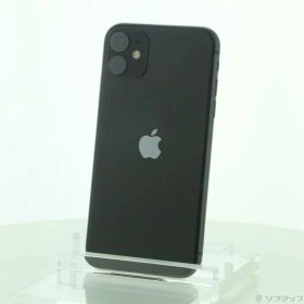 【中古】Apple(アップル) iPhone11 64GB ブラック MWLT2J／A SoftBank 【269-ud】