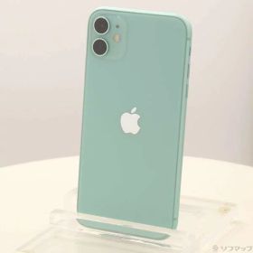 【中古】Apple(アップル) iPhone11 128GB グリーン MWM62J／A SIMフリー 【198-ud】