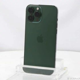 【中古】Apple(アップル) iPhone13 Pro Max 128GB アルパイングリーン MNCU3J／A SIMフリー 〔ネットワーク利用制限▲〕 【258-ud】