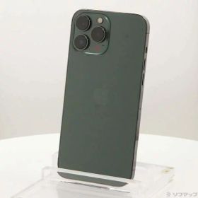 【中古】Apple(アップル) iPhone13 Pro Max 128GB アルパイングリーン MNCU3J／A SIMフリー 【262-ud】