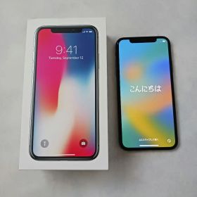 iPhone X 64GB スペースグレー softbank 箱あり
