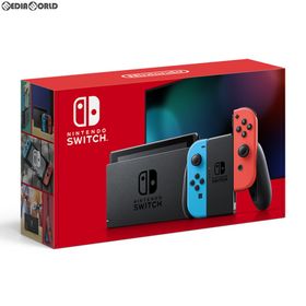 ニンテンドースイッチ(Nintendo Switch)の(本体)(未使用)Nintendo Switch(ニンテンドースイッチ) Joy-Con(L) ネオンブルー/(R) ネオンレッド(HAD-S-KABAA) 任天堂(家庭用ゲーム機本体)