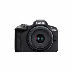 Canon ミラーレス一眼カメラ EOS R50 標準ズームレンズキット(RF-S18-45) ブラック/APS-C/約375g EOSR50BK-1845ISSTMLK