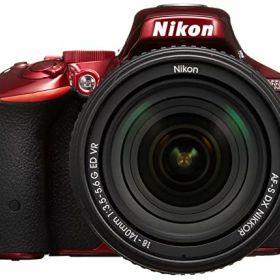 【中古】「非常に良い」Nikon デジタル一眼レフカメラ D5500 18-140 VR レンズキット レッド 2416万画素 3.2型液晶 タッチパネル D5500LK18-140RD
