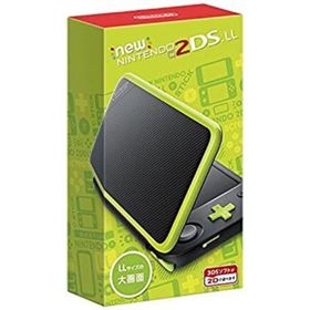 【中古】Newニンテンドー2DS LL （ブラック×ライム）(家庭用ゲーム機本体)