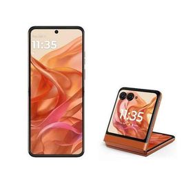 モトローラ(MOTOROLA) motorola razr 50 6.9+3.6型 12GB/512GB スプリッツオレンジ SIMフリースマートフォン PB230002JP フリップ 折りたたみ