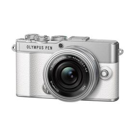 「訳あり品-外装箱傷あり」新品 OLYMPUS PEN E-P7 14-42mm EZレンズキット [ホワイト]