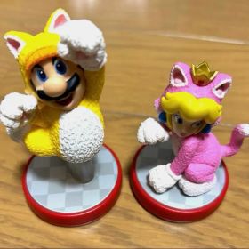 amiibo アミーボ ネコマリオ&ネコピーチ 2点セット