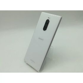 【中古】SONY au 【SIMロック解除済み】 Xperia 1 SOV40 ホワイト【広島】保証期間1ヶ月【ランクB】