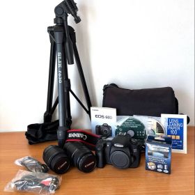 Canon EOS 60D ダブルレンズキット三脚 SLIKバッグ付初心者セット