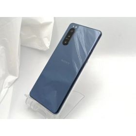 【中古】SONY au 【SIMロック解除済み】 Xperia 5 II ブルー 8GB 128GB SOG02【ECセンター】保証期間1ヶ月【ランクC】