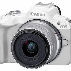 Canon EOS R50 RF-S18-45 IS STM レンズキット [ホワイト]【お取り寄せ商品（3週間から4週間程度での入荷、発送）】