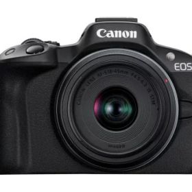 Canon ミラーレス一眼カメラ EOS R50 標準ズームレンズキット(RF-S18-45) ブラック/APS-C/約375g EOSR50BK-1845ISSTMLK