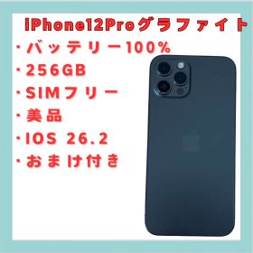 iPhone 12 Pro グラファイト 256GB SIMフリー BT100%