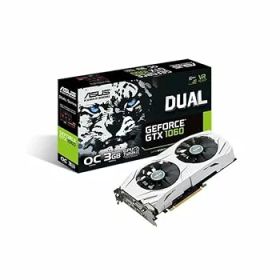 【中古】(DUAL-GTX1060-O3G) - Asus DUAL-GTX1060-O3G NVIDIA GeForce OC Edition 3 GB GDDR5 192 Bit Memory PCI Express 3 Graphics Card - Black, 24